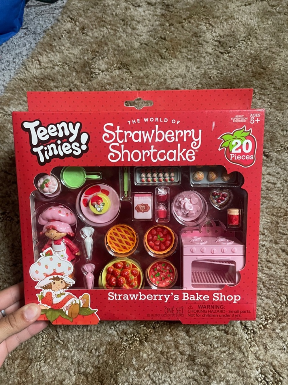 Teeny Tinies Strawberry Shortcake Pastry Cafe Playset 20‎ Pieces Vintage Style